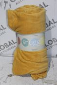 Snuggle Me Down Super Cascade Home Yellow Throws RRP £30 Each (11882) (Public Viewing and Appraisals