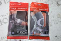 Assorted Brand New Knee and Elbow Pads by Live Up Support in Assorted Sizes