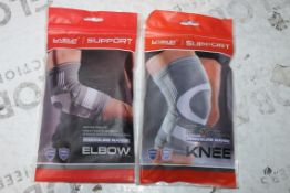 Assorted Brand New Knee and Elbow Pads by Live Up Support in Assorted Sizes