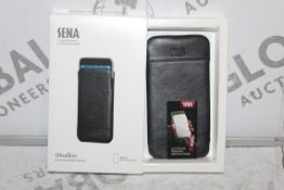 Lot to Contain 10 Brand New Sena Ultra Slim iPhone 6+ Black Leather Cases Combined RRP £86