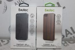 Lot to Contain 10 Brand New Assorted Evutec Wood and Carbon Series iPhone Cases Combined RRP £100