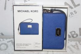 Boxed Michael Kors Essential Zip Sapphire Sapphino Blue Wallet With Phone Compartment RRP £45