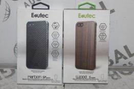 Lot to Contain 10 Brand New Assorted Evutec Wood and Carbon Series iPhone Cases Combined RRP £100