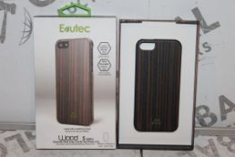 Lot to Contain 10 Brand New Assorted Evutec Wood and Carbon Phone Cases for Iphone 5 and Iphone 6