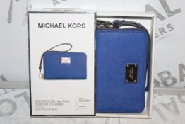 Boxed Michael Kors Essential Zip Sapphire Sapphino Blue Wallet With Phone Compartment RRP £45