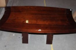 Mahogany Glazed Finish Coffee Table (Public Viewing and Appraisals Available)