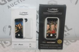 Lot to Contain 2 Assorted Lumee Light Up Phone Cases for The Perfect Selfie For Variety Iphones to