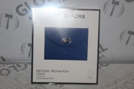 Lot to Contain 2 Michael Kors Sapphire Sapphino Blue Ipad Air Clutch Cases Combined RRP £100