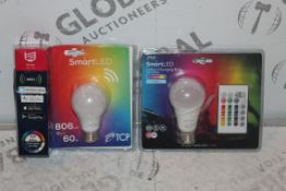 Lot to Contain Approximately 20/25 Remote Control Smart Colour Changing Bulbs (Public Viewing and