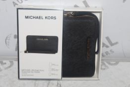 Lot to Contain 3 Boxed Michael Kors Black Sapphino Essential Zip Wallets Combined RRP £90