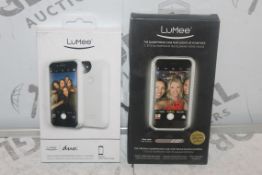 Lot to Contain 2 Assorted Lumee Light Up Phone Cases for The Perfect Selfie For Variety Iphones to