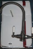 Boxed Brushed Satin Steel Reginox Elbe Mono Kitchen Mixer Tap RRP £50 (Public Viewing and Appraisals