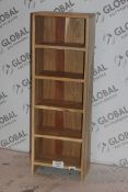 Boxed Solid Wooden Cd Rack RRP £100 (17081) (Public Viewing and Appraisals Available)