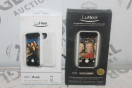 Lot to Contain 2 Assorted Lumee Light Up Phone Cases for The Perfect Selfie For Variety Iphones to