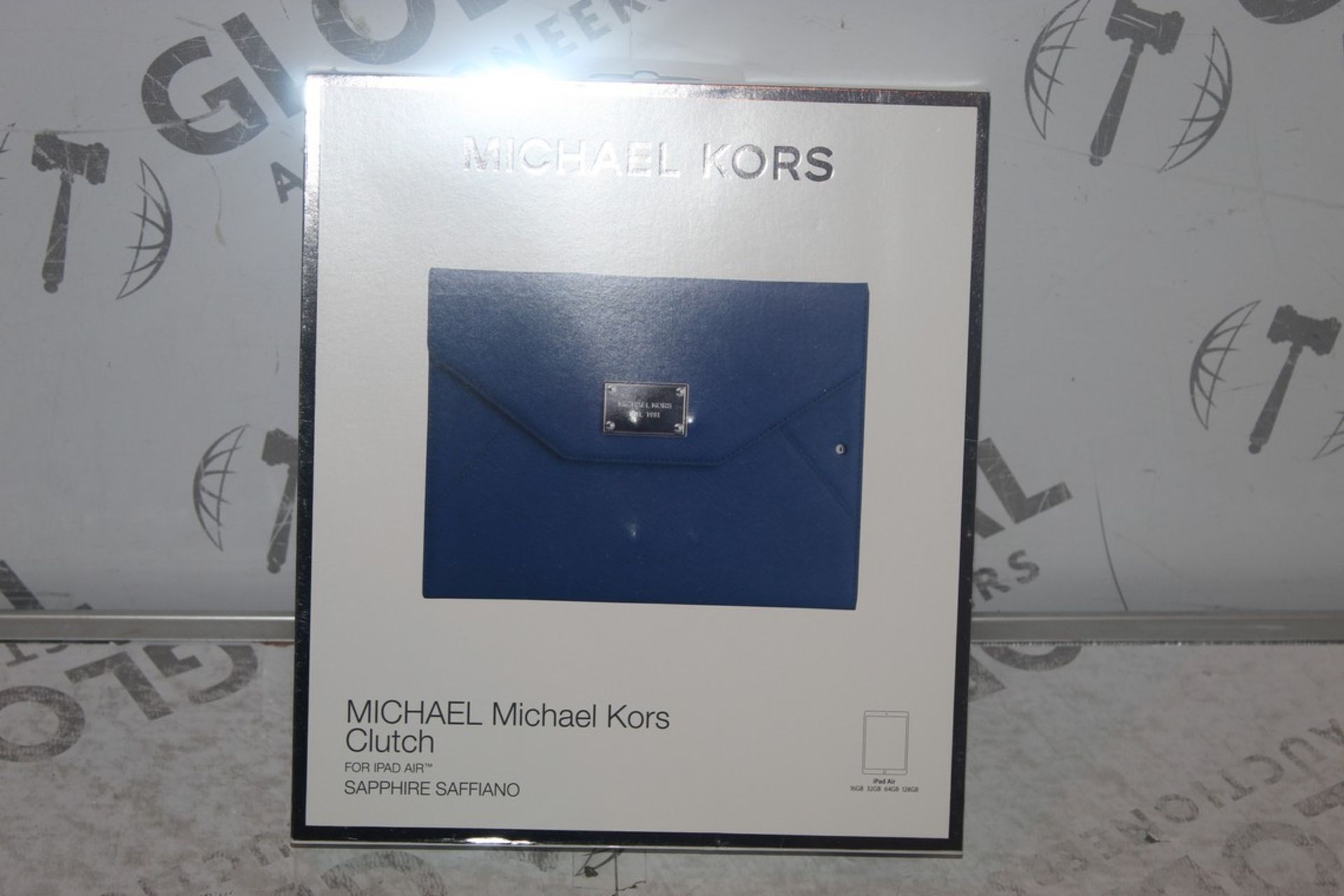 Lot to Contain 2 Michael Kors Sapphire Sapphino Blue Ipad Air Clutch Cases Combined RRP £100