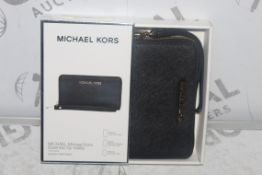 Lot to Contain 3 Boxed Michael Kors Black Sapphino Essential Zip Wallets Combined RRP £90