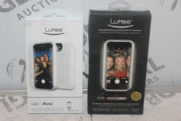 Lot to Contain 2 Assorted Lumee Light Up Phone Cases for The Perfect Selfie For Variety Iphones to