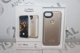 Lot to Contain 2 Assorted Lumee Duo Professional Lighting Phone Cases for Various iPhone Ranging