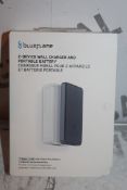 Boxed Brand New Blue Flame World of Power 2 Device Wall Charger and Portable Battery RRP £45