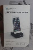 Boxed Brand New Blue Flame 2 Device Charging Station Power Clock RRP £40