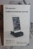 Boxed Brand New Blue Flame 2 Device Charging Station Power Clock RRP £40