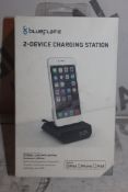 Boxed Brand New Blue Flame 2 Device Charging Station Power Clock RRP £40