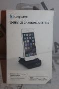 Boxed Brand New Blue Flame 2 Device Charging Station Power Clock RRP £40