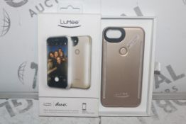 Lot to Contain 2 Assorted Lumee Duo Professional Lighting Phone Cases for Various iPhone Ranging