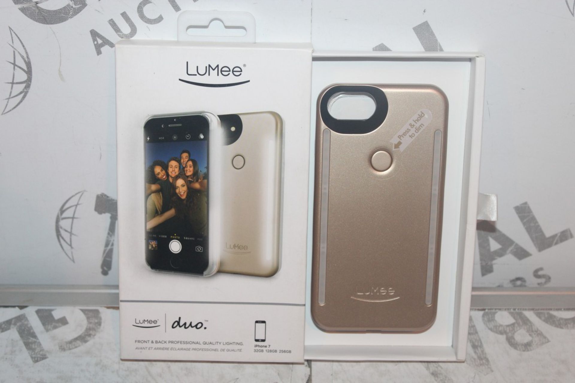 Lot to Contain 2 Assorted Lumee Duo Professional Lighting Phone Cases for Various iPhone Ranging