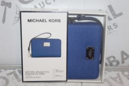 Lot to Contain 5 Boxed Brand New Michael Kors Sapphino Sapphire Essential Zip Wallet with Phone