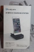 Boxed Brand New Blue Flame 2 Device Charging Station Power Clock RRP £40