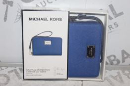 Lot to Contain 5 Boxed Brand New Michael Kors Sapphino Sapphire Essential Zip Wallet with Phone