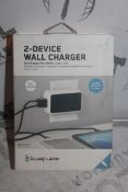Boxed Brand New Blue Flame 2 Device USB Wall Charger RRP £30