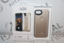 Lot to Contain 2 Assorted Lumee Duo Professional Lighting Phone Cases for Various iPhone Ranging