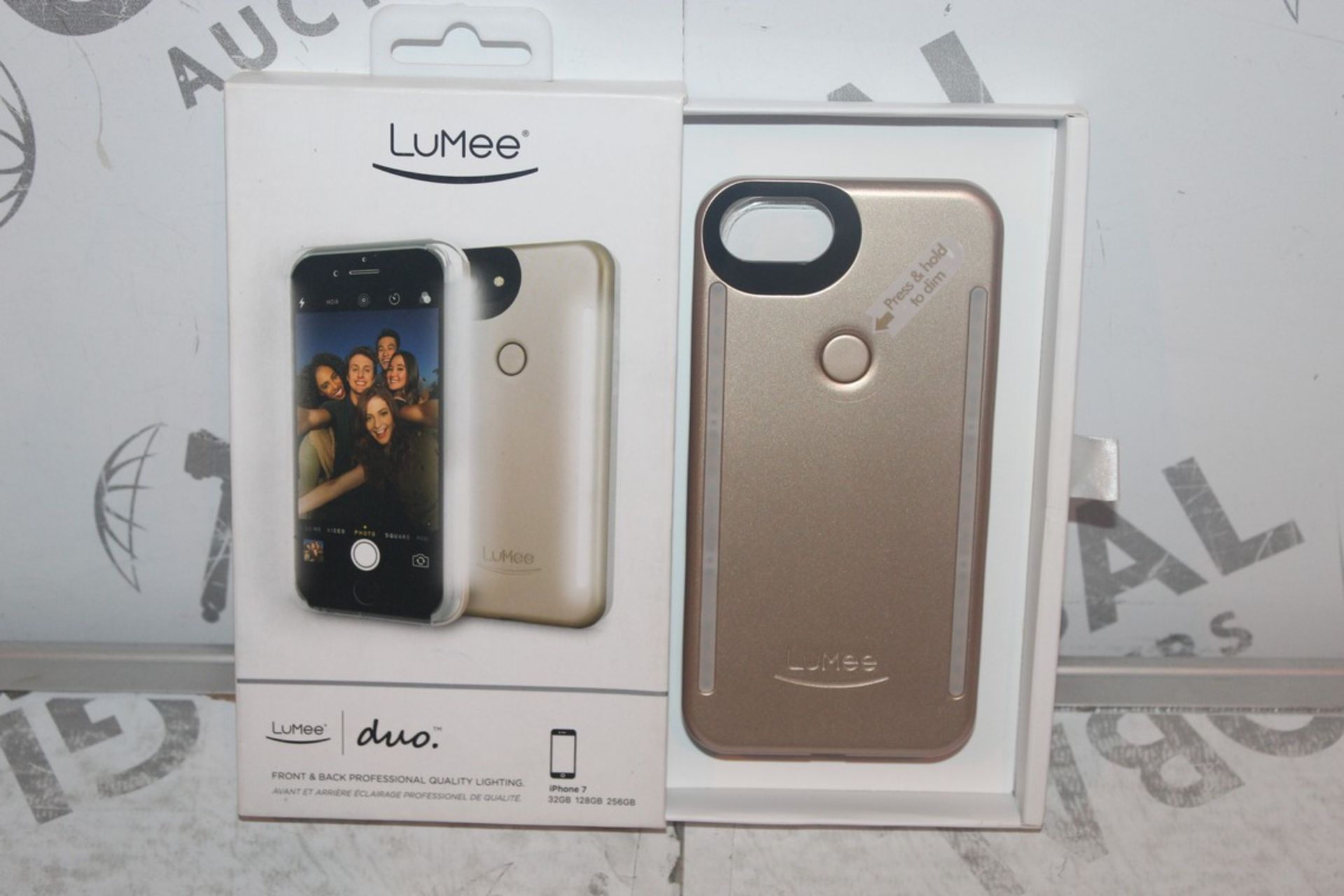 Lot to Contain 2 Assorted Lumee Duo Professional Lighting Phone Cases for Various iPhone Ranging