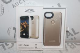 Lot to Contain 2 Assorted Lumee Duo Professional Lighting Phone Cases for Various iPhone Ranging