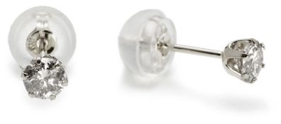 Platinum diamond earrings Metal Platinum 900, Weight 0.37,Diamond Weight(ct) 0.1, Colour I,