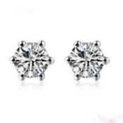 Platinum diamond earrings Metal Platinum 900, Weight 0.44, Diamond Weight(ct) 0.2, Colour I, Clarity