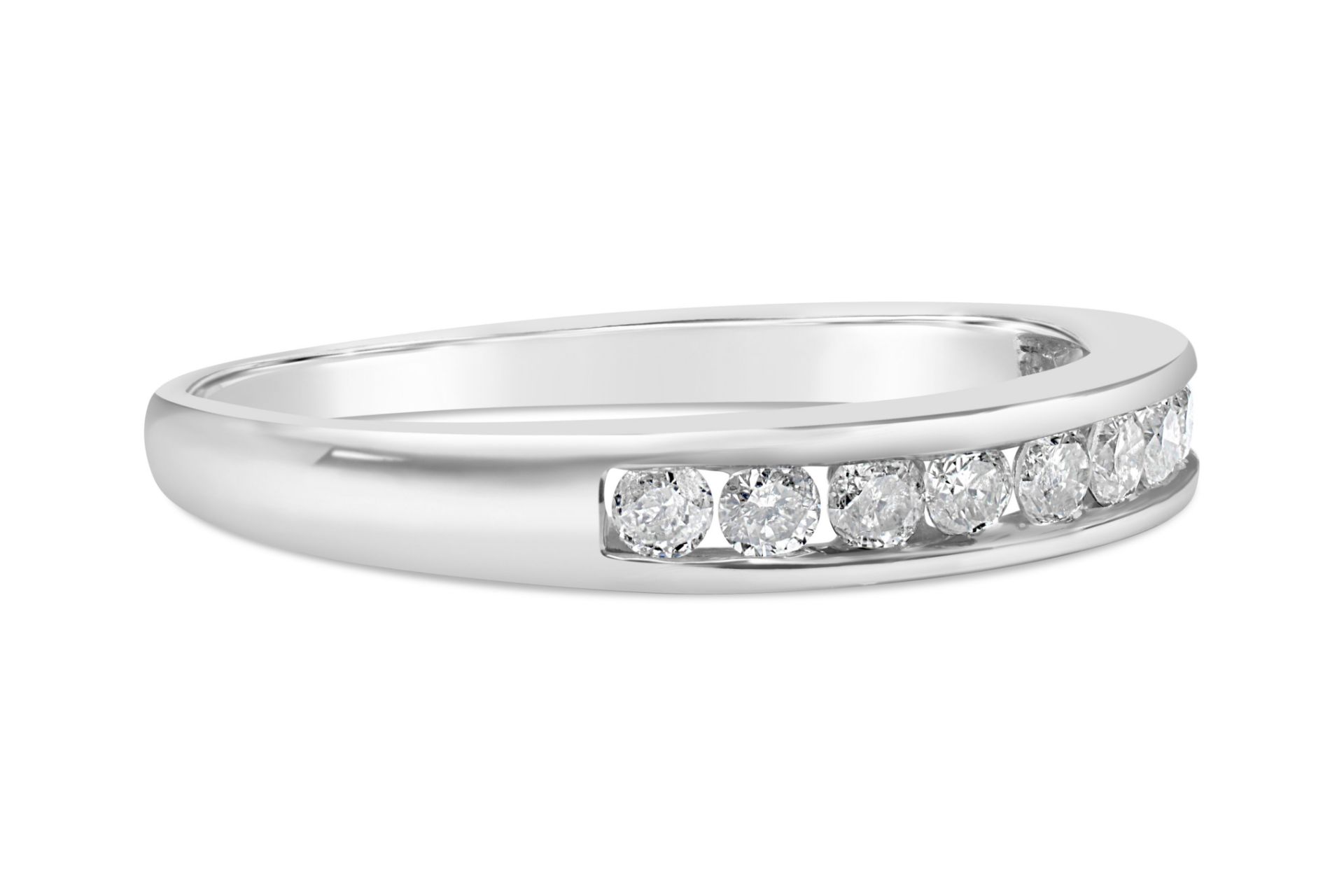 Diamond channel eternity ring, Metal 9ct White Gold, Weight 1.73, Diamond Weight (ct) 0.25, Colour - Image 2 of 2
