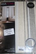 Brand New Pairs of Riva Home 66 x 72Inch Essential Collection Eyelet Headed Moneta Curtains RRP £