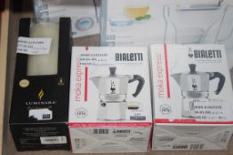 Assorted Items to Include Brita Water Filter Jugs, Cafetieres and Luminaria Flameless Candles RRP £
