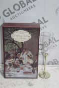 Lot to Contain 5 Toasting Flutes, To love and Honour Champagne Glass set