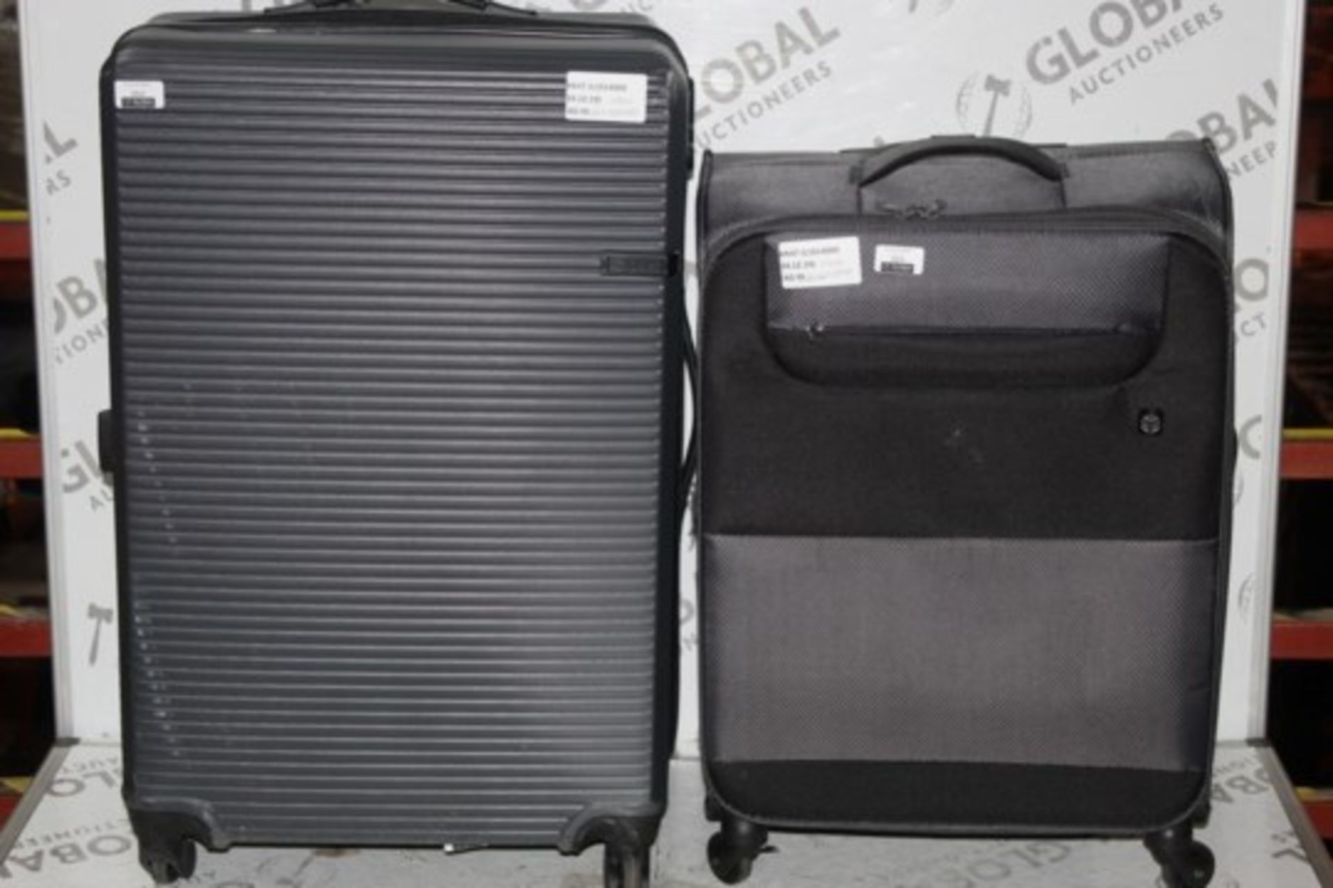 Assorted Soft and Hard Shell 360 Spinner Suitcases RRP £70 - £80 Each (RET00133985)(RET00313949) (