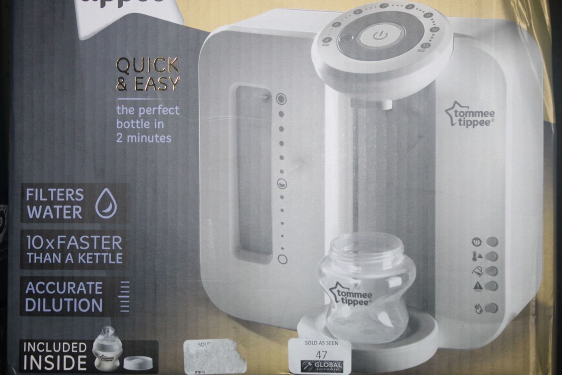Boxed Tommee Tippee Closer to Nature Perfect Preparation Bottle Warming Station in White RRP £80 (