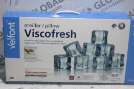Boxed Velfont Visco Fresh Pillow RRP £85 (4145879) (Public Viewing and Appraisals Available)