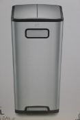 Boxed Eco Sensible Eco Living 20 x 20L Twin Recycle Pedal Bin RRP £160 (4087208) (Public Viewing and