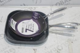 Assorted Never Stick 2 Pancake Pans, Skillet Pans and Frying Pans RRP £40 - £60 Each (RET00599190)(