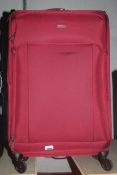 Antler Soft Shell Spinner Suitcase in Red (Public Viewing and Appraisals Available)