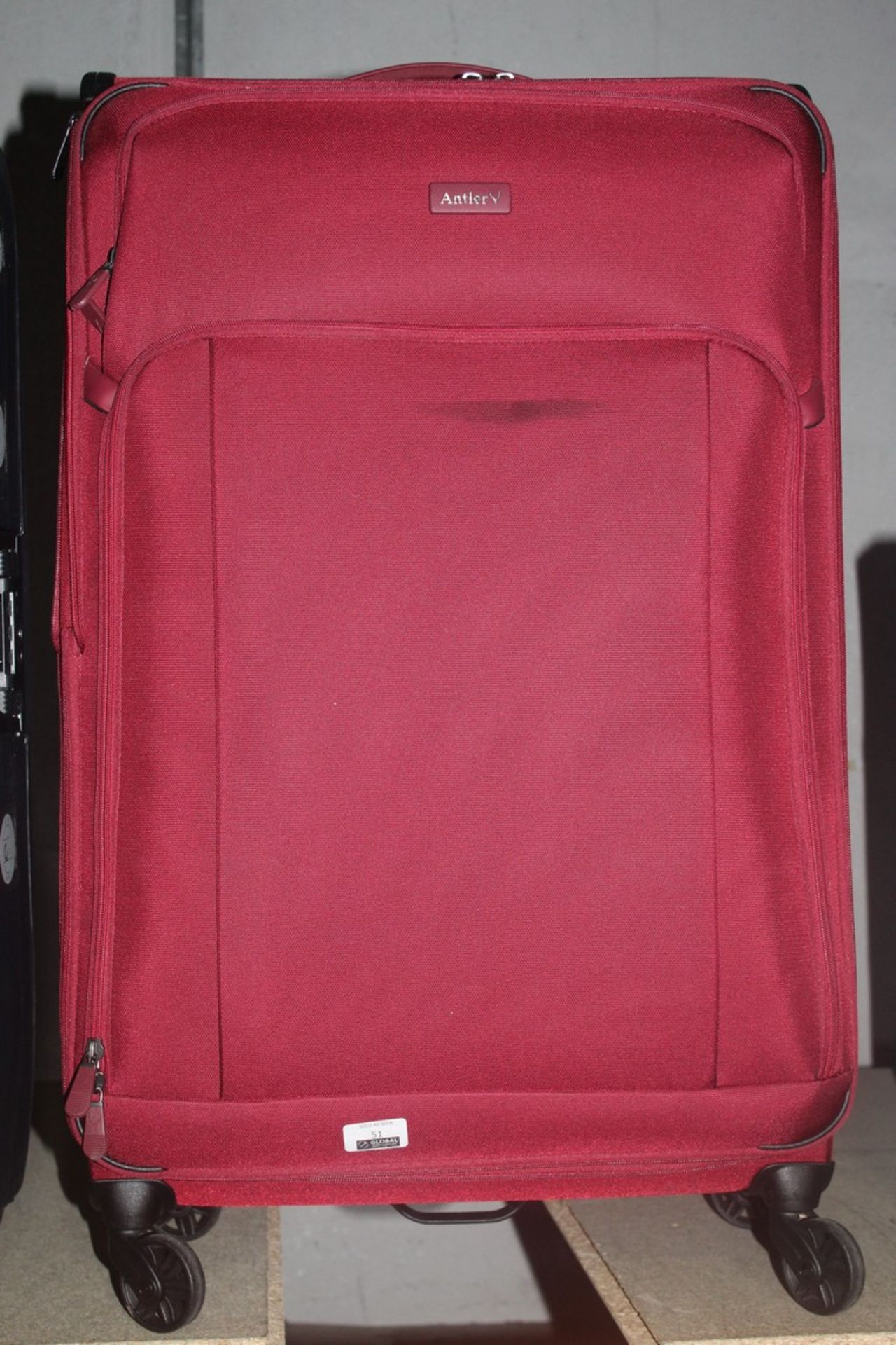 Antler Soft Shell Spinner Suitcase in Red (Public Viewing and Appraisals Available)