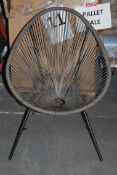 Pallet to Contain Approx. 10 Assorted Grey and White Garden String Chairs Combined RRP £150 (